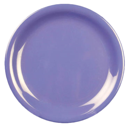 Thunder Group CR107BU 7.25" Dia. Purple Melamine Round Narrow Rim Plate