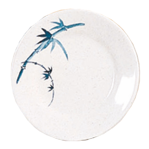 Thunder Group 1012BB 11.75" Dia. Blue Bamboo Melamine Round Plate