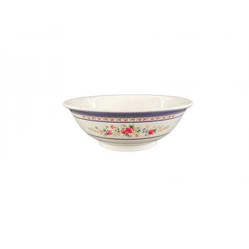 Thunder Group 5065AR 32 Oz. Melamine Rose Rimless Bowl