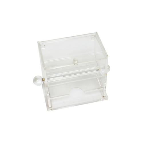 Thunder Group PLSD001 7.63" W Clear Acrylic Rectangle Stir Stick Dispenser