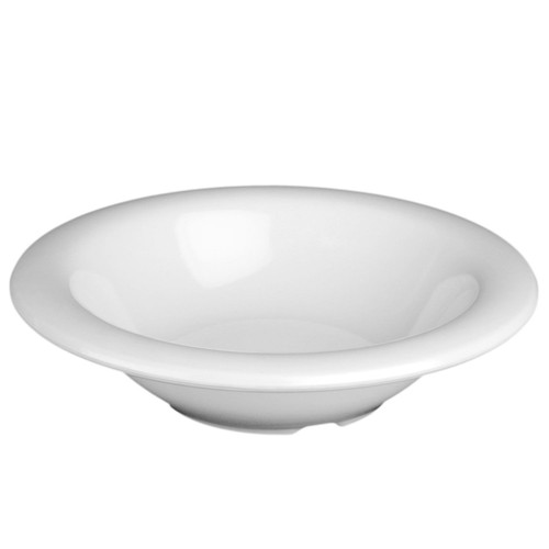 Thunder Group CR5608W 8 Oz. White Melamine Salad Bowl