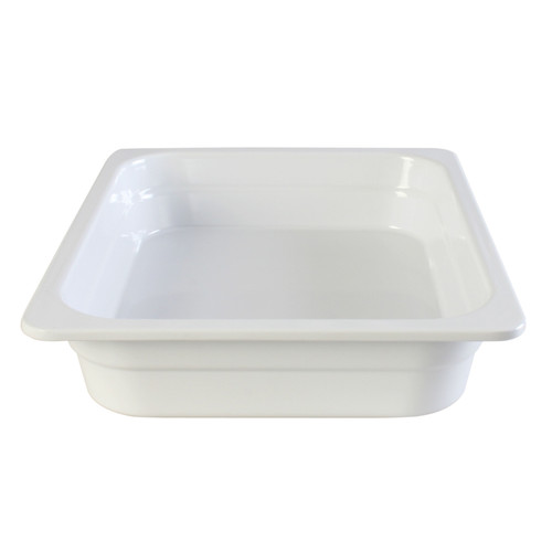 Thunder Group GN1122W 1/2 Size White Melamine Food Pan