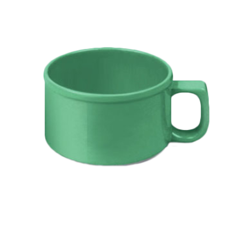 Thunder Group CR9016GR 10 Oz. Green Melamine Soup Mug with C-Handle