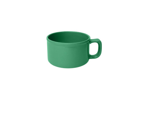 Thunder Group CR9016GR 10 Oz. Green Melamine Soup Mug with C-Handle