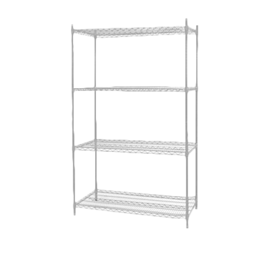 Thunder Group CMSV2124 24" W x 21" D Chrome Plated Wire Shelving