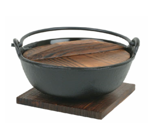 Thunder Group IRPA001 24 Oz. Cast Iron Round Japanese Noodle Bowl