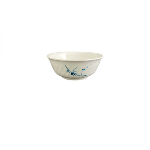 Thunder Group 5307BB 32 Oz. Melamine Blue Bamboo Swirl Bowl