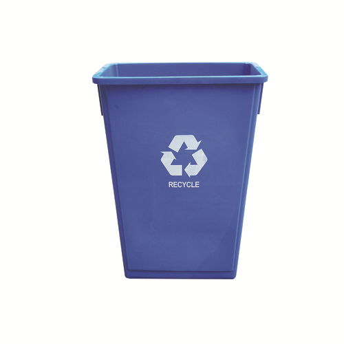Thunder Group PLTC023R 23 Gal. Blue Plastic Recycling Container