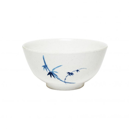 Thunder Group 5208BB 56 Oz. Melamine Blue Bamboo Round Rice Bowl