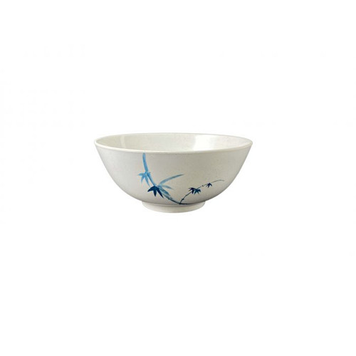 Thunder Group 5208BB 56 Oz. Melamine Blue Bamboo Round Rice Bowl