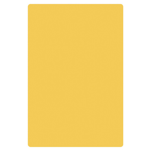 Thunder Group PLCB201505YW 20" W x 15" D x 0.5" H Yellow Polyethylene Non-Absorbent Cutting Board