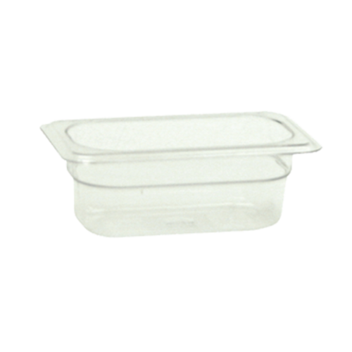 Thunder Group PLPA8192 1/9 Size Clear Polycarbonate 2.5" Deep Food Pan