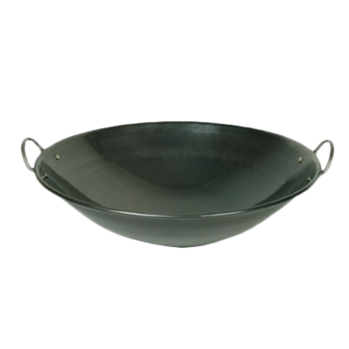 Thunder Group IRWC004 26" Dia. Iron Curved Rim 2 Handles Wok