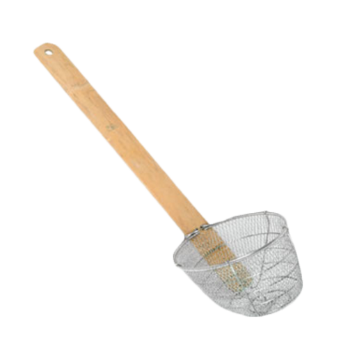 Thunder Group SLNS005 L Stainless Steel Round Mesh Bowl Skimmer