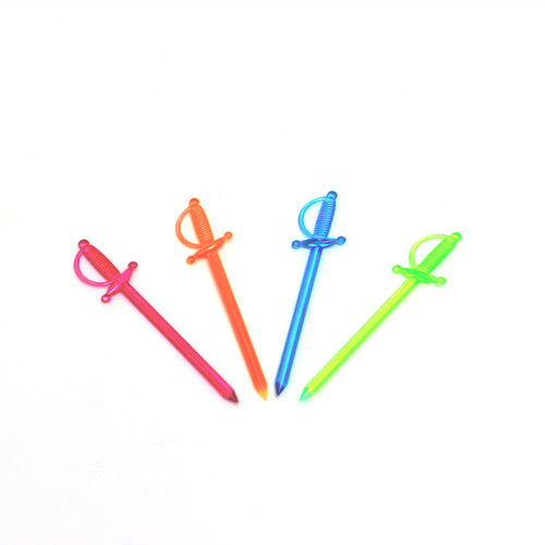 Thunder Group PLTP050S 3" L Assorted Color Sword Picks