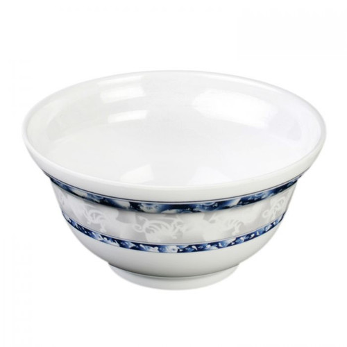 Thunder Group 3201DL 20 Oz. Melamine Blue Dragon Round Noodle Bowl