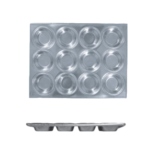 Thunder Group ALKMP012 12 Cups Aluminum Muffin Pan