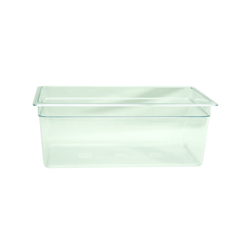 Thunder Group PLPA8008 Full Size Clear Polycarbonate 8" Deep Food Pan