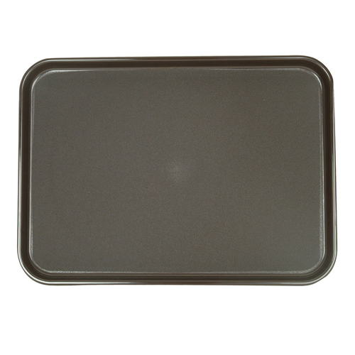 Thunder Group PLRT1612 16" W x 12" D ABS-Plastic Rectangular with Brown Surface Serving Tray