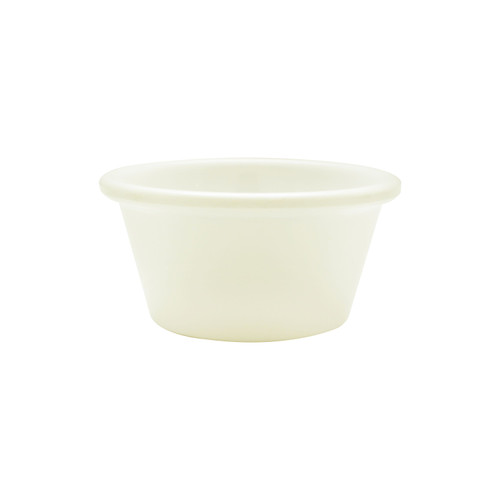 Thunder Group ML536B1 2.5 Oz. Bone Melamine Round Smooth Ramekin