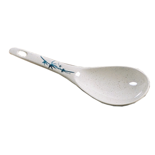 Thunder Group 7005BB 1.5 Oz. Blue Bamboo Melamine with Hanging Hole Rice Ladle