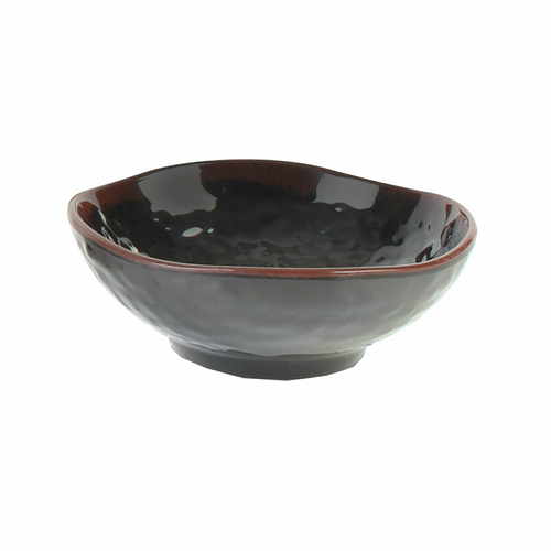 Thunder Group 3705TM 7 Oz. Melamine Tenmoku Wave Round Rice Bowl
