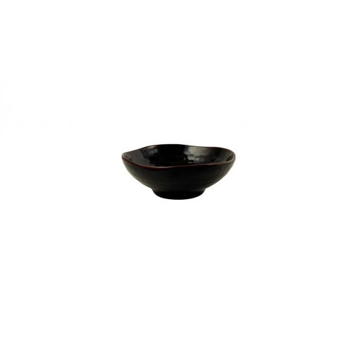 Thunder Group 3705TM 7 Oz. Melamine Tenmoku Wave Round Rice Bowl