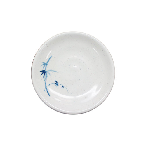 Thunder Group 1338BB 3.75" Dia. Blue Bamboo Melamine Saucer