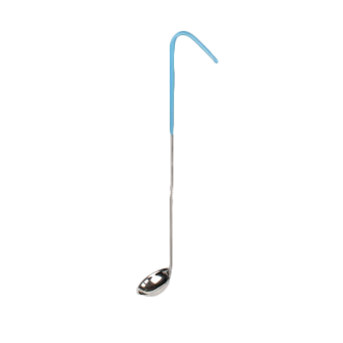 Thunder Group SLOL201 0.5 Oz. Teal One Piece Stainless Steel Serving Ladle