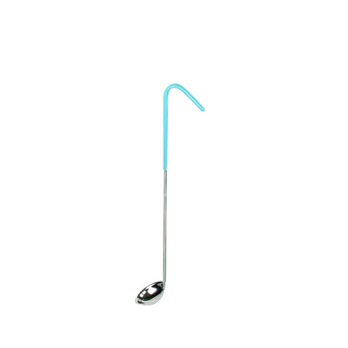Thunder Group SLOL201 0.5 Oz. Teal One Piece Stainless Steel Serving Ladle