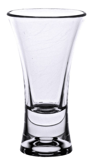 Thunder Group PLTHSG002AC 2 Oz. Clear Polycarbonate Flared Heavy Base Shot Glass