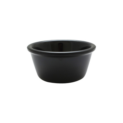 Thunder Group ML537BL1 3 Oz. Black Melamine Round Smooth Ramekin