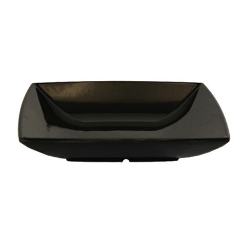 Thunder Group 62008BK 28 Oz. Black Square Melamine Salad Bowl