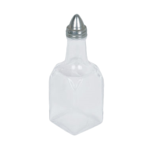 Thunder Group GLTWOC006 6 Oz. Glass Base Square Oil and Vinegar Cruet
