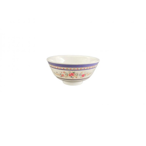 Thunder Group 3006AR 9 Oz. Melamine Rose Round Rice Bowl