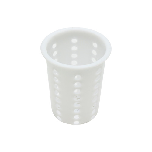 Thunder Group PLFC001 4.25" W White Plastic Flatware Cylinder