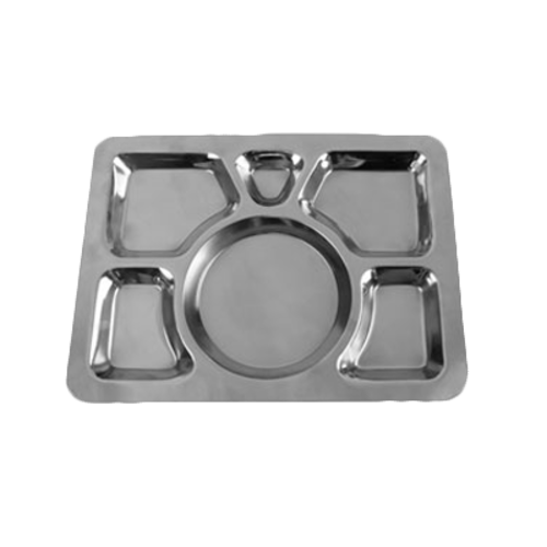 Thunder Group SLCST006 11.38" x 15.38" Stainless Steel Compartment Tray