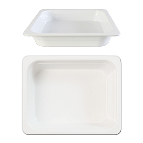 Thunder Group GN1121W 1/2 Size White Melamine Food Pan