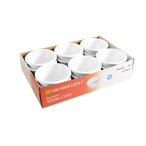 Thunder Group ML507W1R 1.5 Oz. White Round Melamine Ramekin