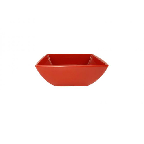 Thunder Group 69005PR 22 Oz. Pure Red Square Melamine Classic Bowl