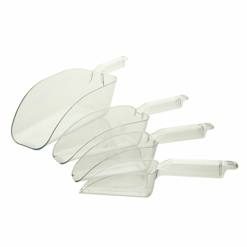 Thunder Group PLSC006CL 6 Oz. Clear Polycarbonate Ice Scoop