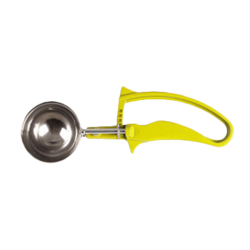 Thunder Group SLDS220G 1-5/8 Oz. Yellow Stainless Steel Plastic Handle Disher
