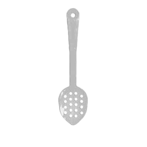 Thunder Group PLSS213WH 13" L White Polycarbonate Perforated Serving Spoon