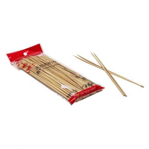 Thunder Group BAST008 8" L Bamboo Thin Skewers