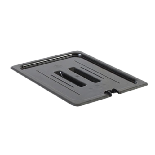 Thunder Group PLPA7120CSBK 1/2 Size Black Polycarbonate Food Pan Cover