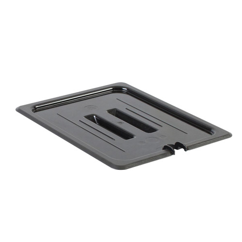 Thunder Group PLPA7120CSBK 1/2 Size Black Polycarbonate Food Pan Cover