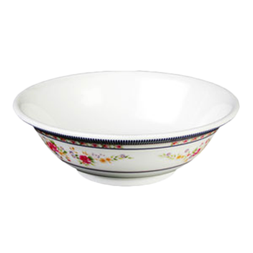 Thunder Group 5095AR 96 Oz. Melamine Rose Rimless Bowl