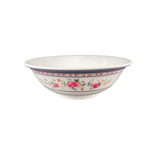Thunder Group 5095AR 96 Oz. Melamine Rose Rimless Bowl