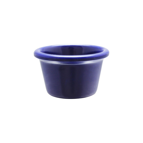 Thunder Group ML535CB1 1.75 Oz. Cobalt Blue Melamine Round Smooth Ramekin