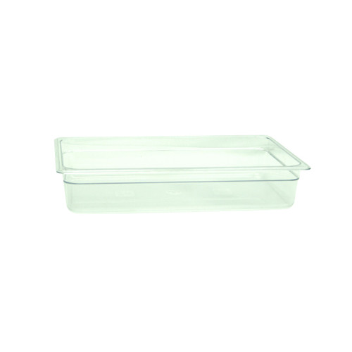 Thunder Group PLPA8004 Full Size Clear Polycarbonate 4" Deep Food Pan